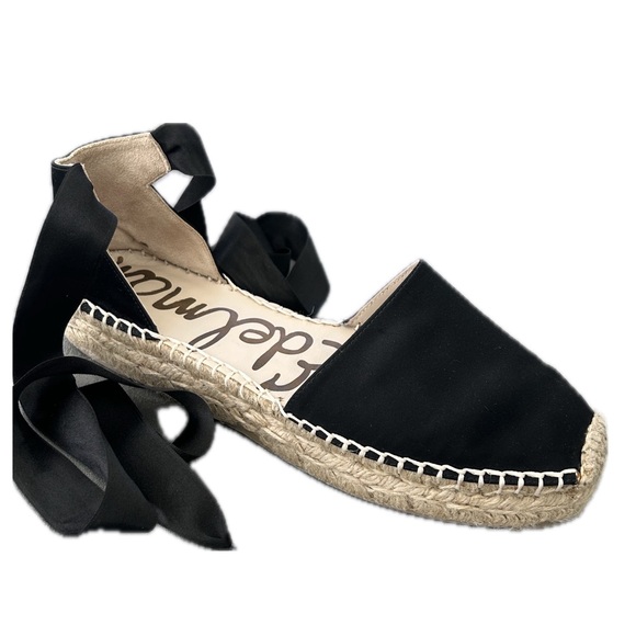 Sam Edelman Shoes - Sam Edelman Ilise Lace Up Satin Closed Toe Espadrille